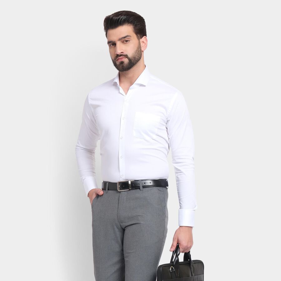 Men's Formal Shirt , सफ़ेद, large image number null