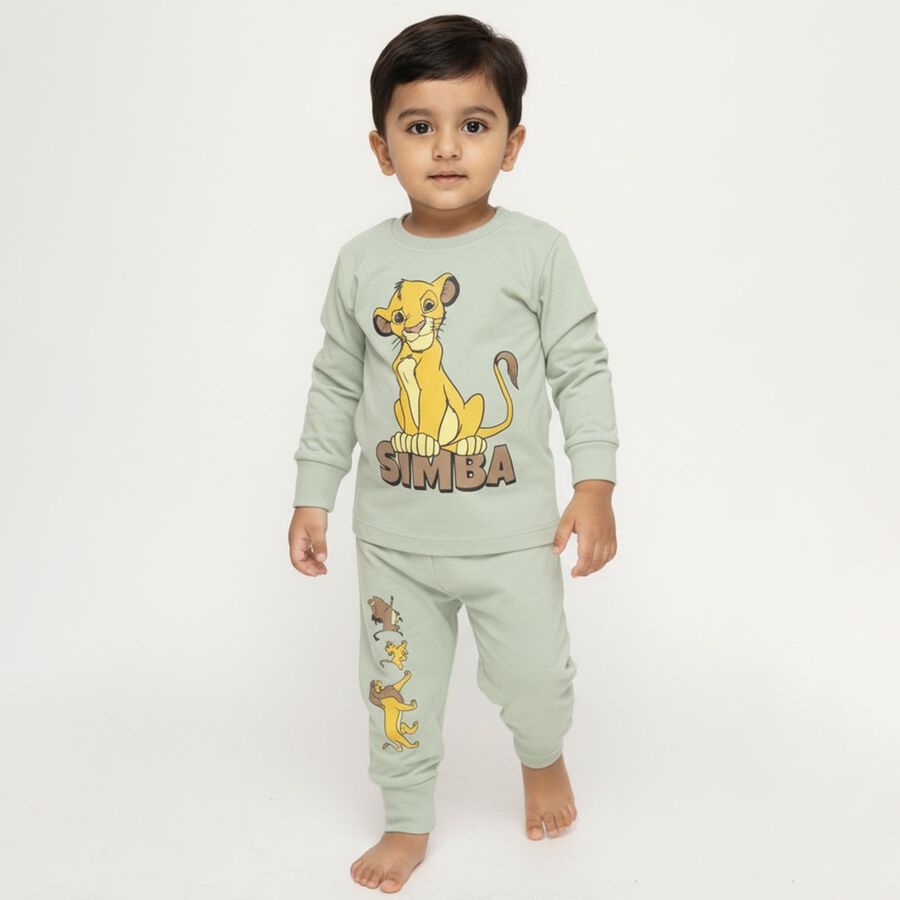 Infants' 100% Cotton Baba Suit, Light Green, large image number null