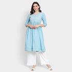 Ladies' Kurta Pyjama Set, Light Blue, small image number null