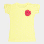 Girls Cotton T-Shirt, Yellow, small image number null