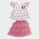 Girl's Top Skirt, ऑफ व्हाइट, small image number null