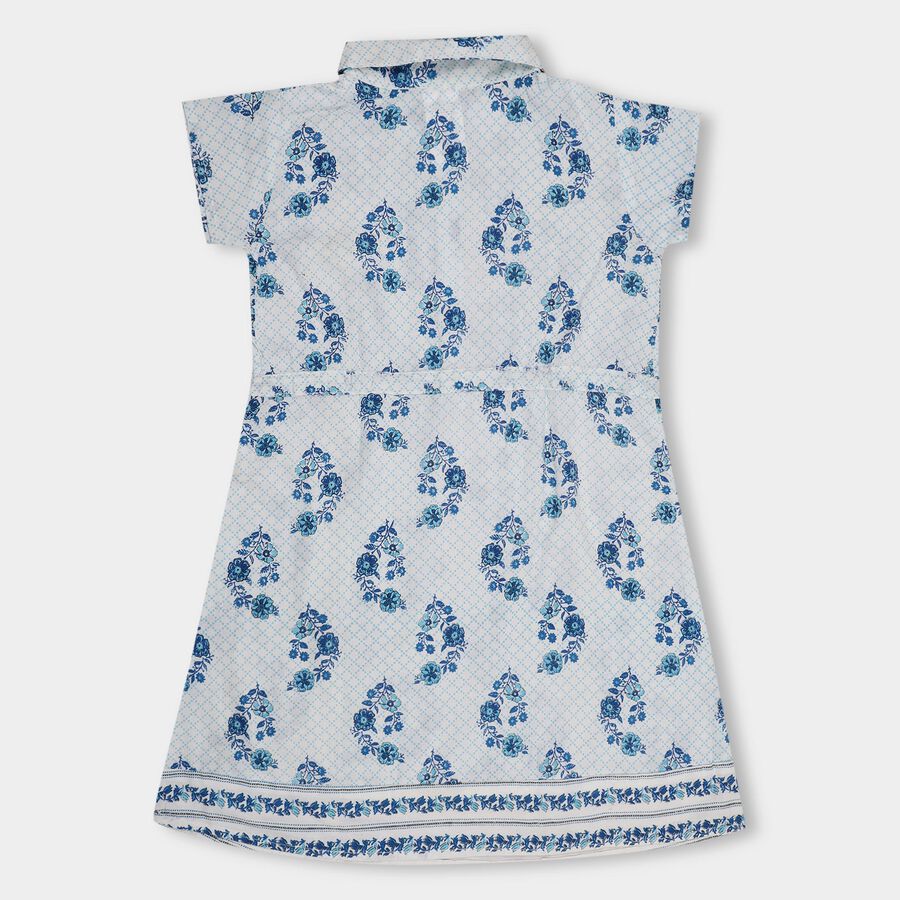 Girls' Dress, Light Blue, large image number null