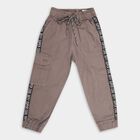 Boys' 100% Cotton Trousers, Dark Grey, small image number null