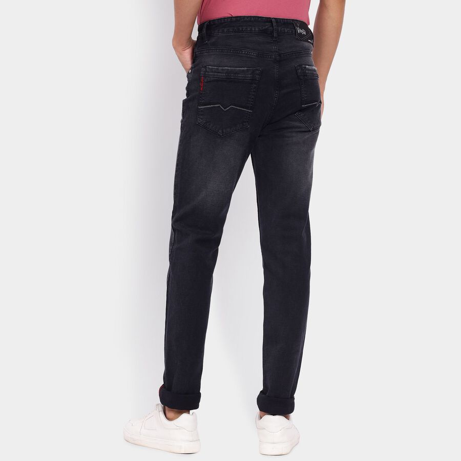 Men's Skinny Jeans, Black, large image number null