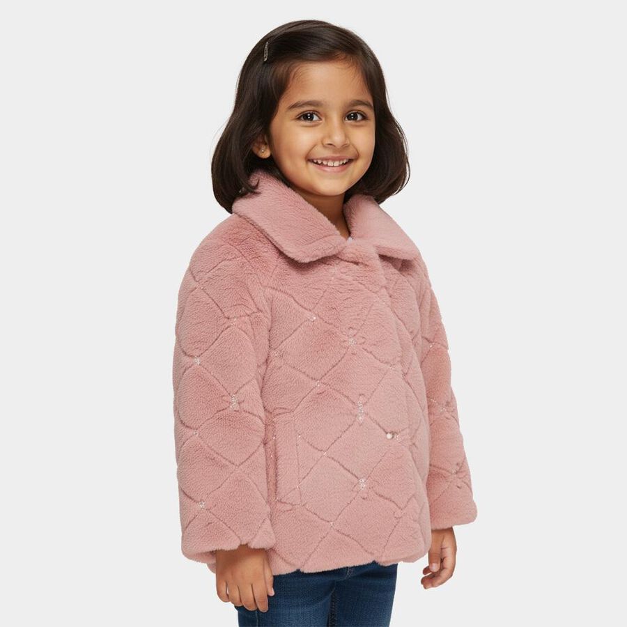 Girls' Jacket, Light Pink, large image number null