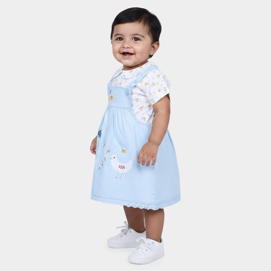 Infants' Top Skirt, Light Blue, large