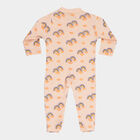 Infants Cotton Printed Bodysuit, Peach, small image number null