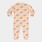 Infants Cotton Printed Bodysuit, Peach, small image number null