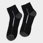 Men's Socks (Pack of 2), काला, small