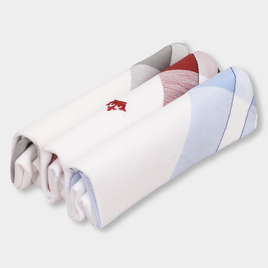 Men's 100% Cotton Hanky, White, large image number null