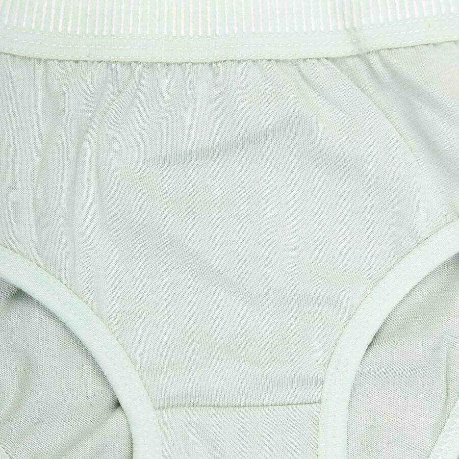 Girls Cotton Solid Panty, Light Green, large image number null