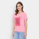 Round Neck T-Shirt, Pink, small image number null