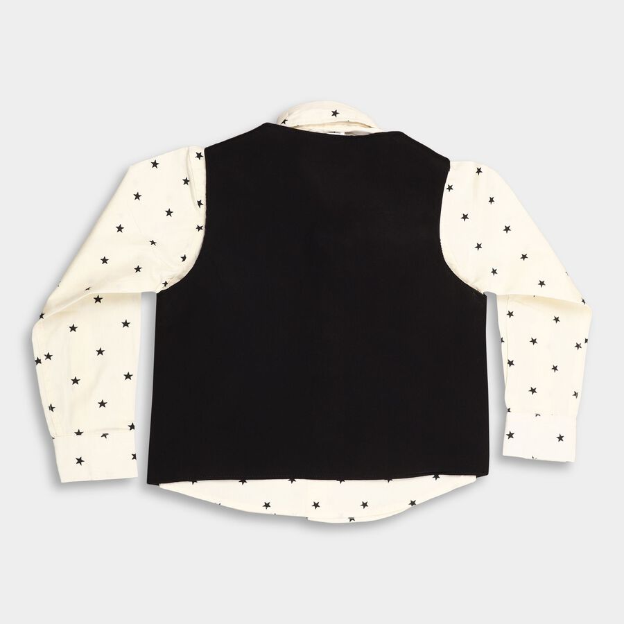 Boys' 100% Cotton Casual Shirt, ऑफ व्हाइट, large image number null