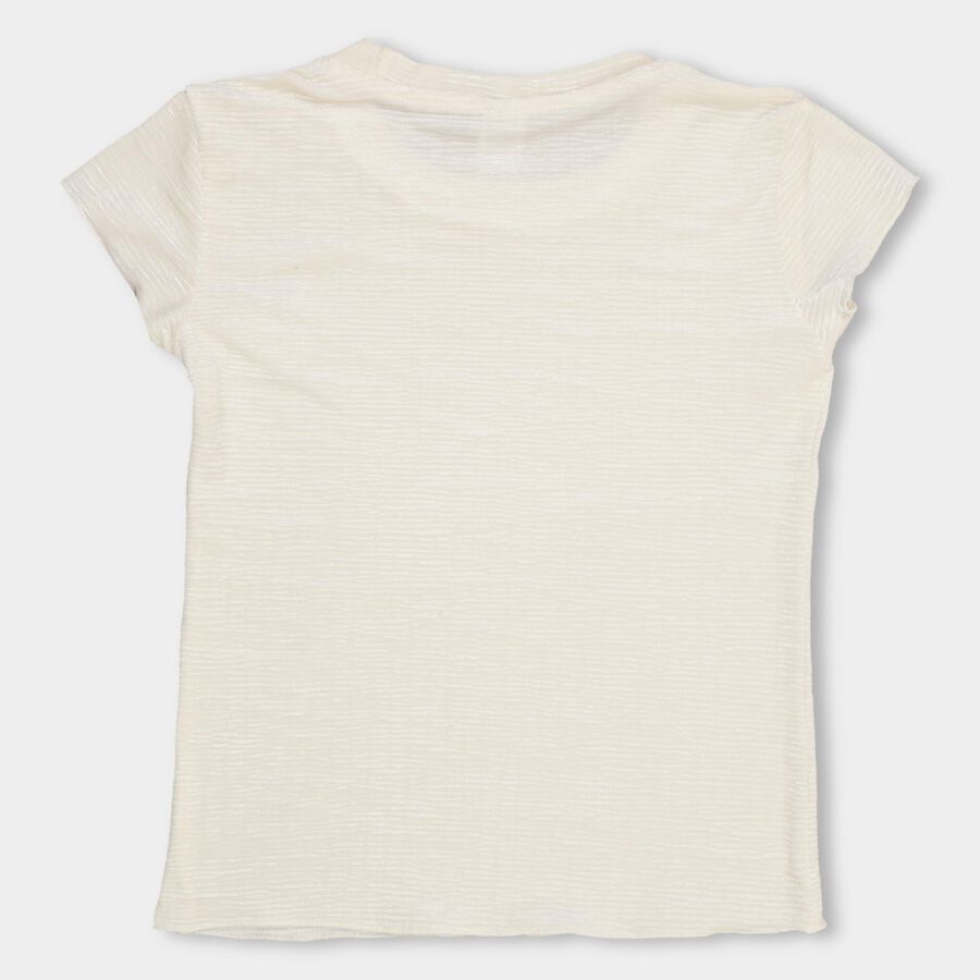 Girls' T-Shirt , सफ़ेद, large image number null