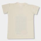 Boys' 100% Cotton Half Sleeves T-Shirt, ऑफ व्हाइट, small image number null