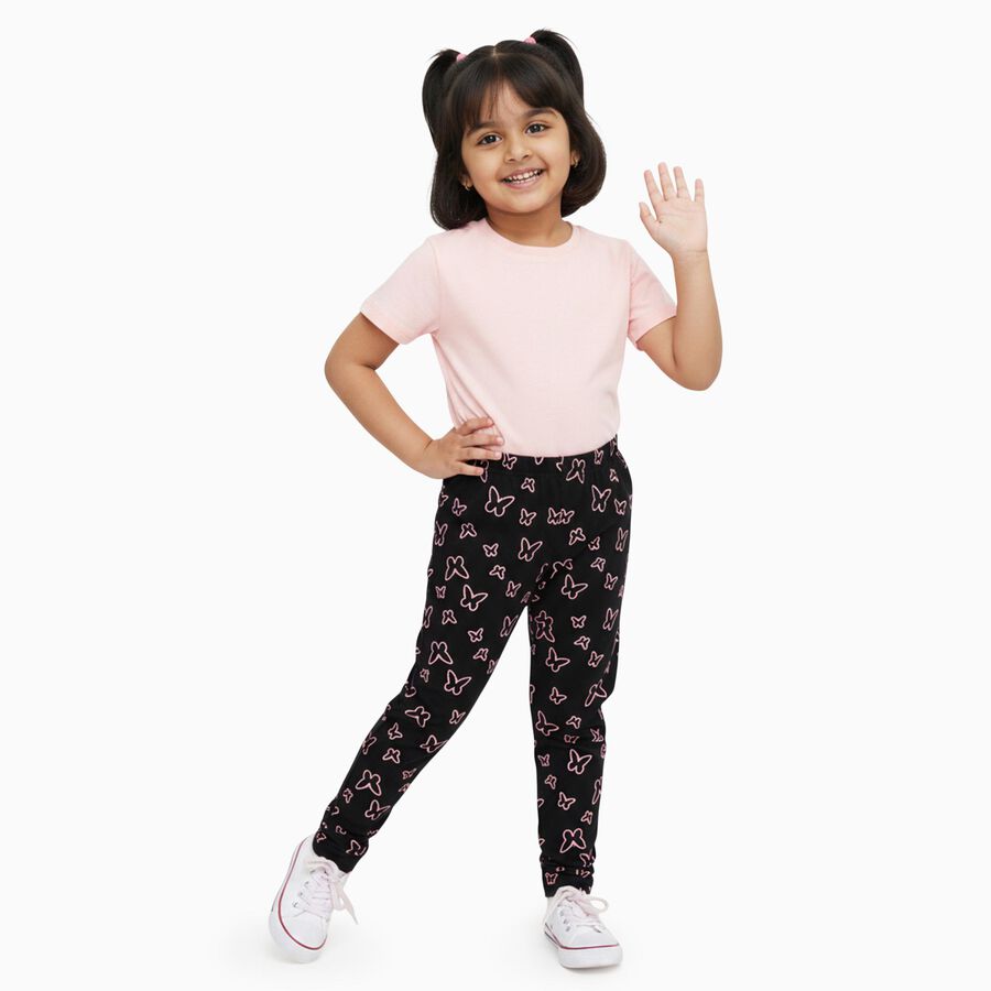 Girls' Pyjama, Black, large image number null
