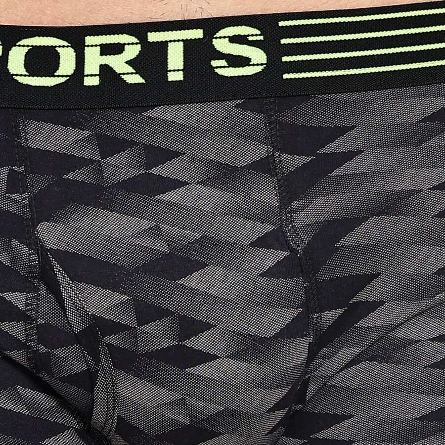 Men's 100% Cotton Trunks, Black, large image number null
