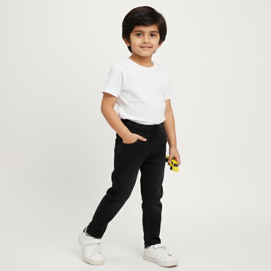 Boys' Jeans, काला, large image number null