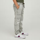 Boys' Light Grey Cargo Fit Jogger Jeans, Olive, small image number null