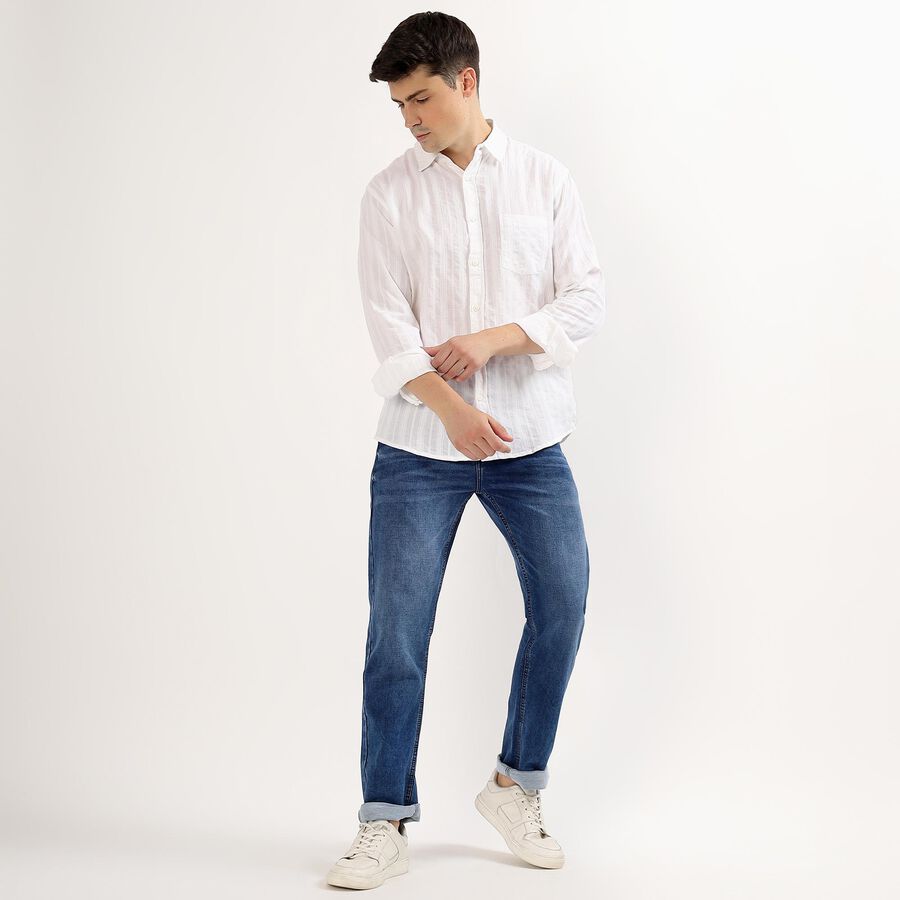 Men's Casual Shirt, White, large image number null
