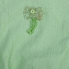 Girls Mint Light Green Round Neck Casual T-Shirt, Light Green, small