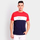 Men's 100% Cotton Round Neck Half Sleeves T-Shirt, लाल, small image number null