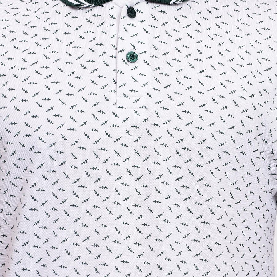 Men's 100% Cotton Collared Half Sleeves T-Shirt , हल्का हरा, large