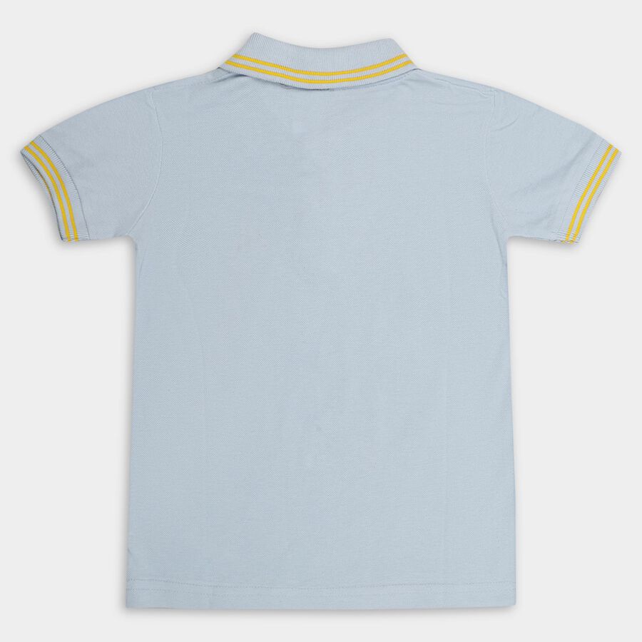 Boys' Half Sleeves T-Shirt , Light Blue, large image number null