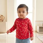 Infants Pink Cotton Round Neck Regular T-Shirt, गुलाबी, small