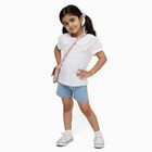Girls' T-Shirt, सफ़ेद, small image number null