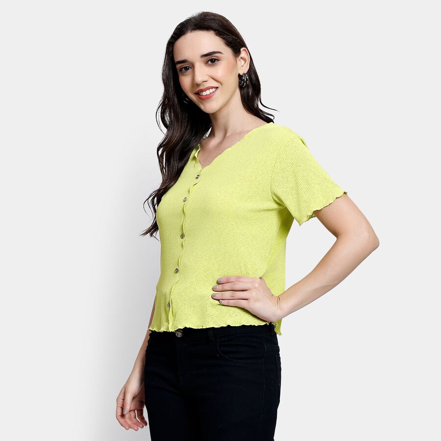 Ladies'  Crop  Top, Light Green, large image number null