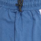 Boys' Muted Denim Blue Color-Blocked Cotton Blend Pyjama, मध्यम नीला, small image number null