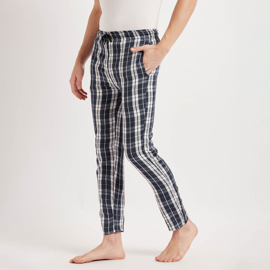 Checks Track Pants, ऑफ व्हाइट, large image number null