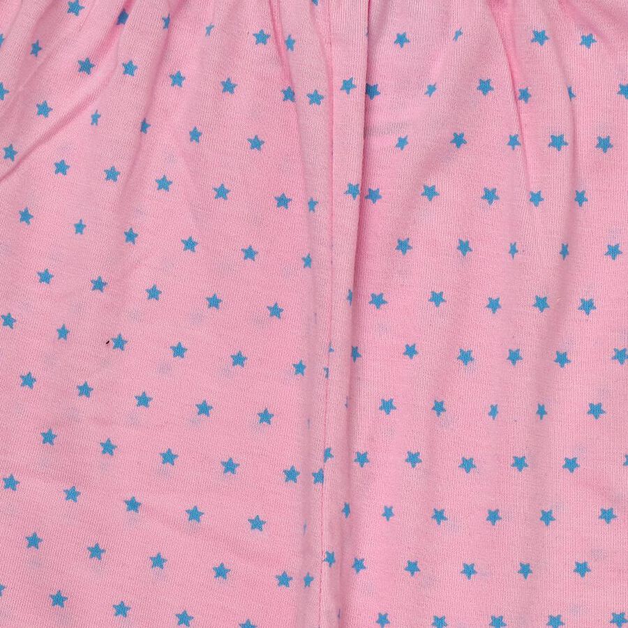 Girls' Light Pink Regular Fit Cotton Blend Capri, Light Pink, large