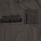 Boys Dark Grey Hooded Graphic Sweatshirt, चारकोल, small image number null