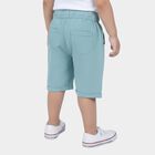 Boys' Light Blue Regular Fit Drawstring Jamaican Shorts, हल्का नीला, small