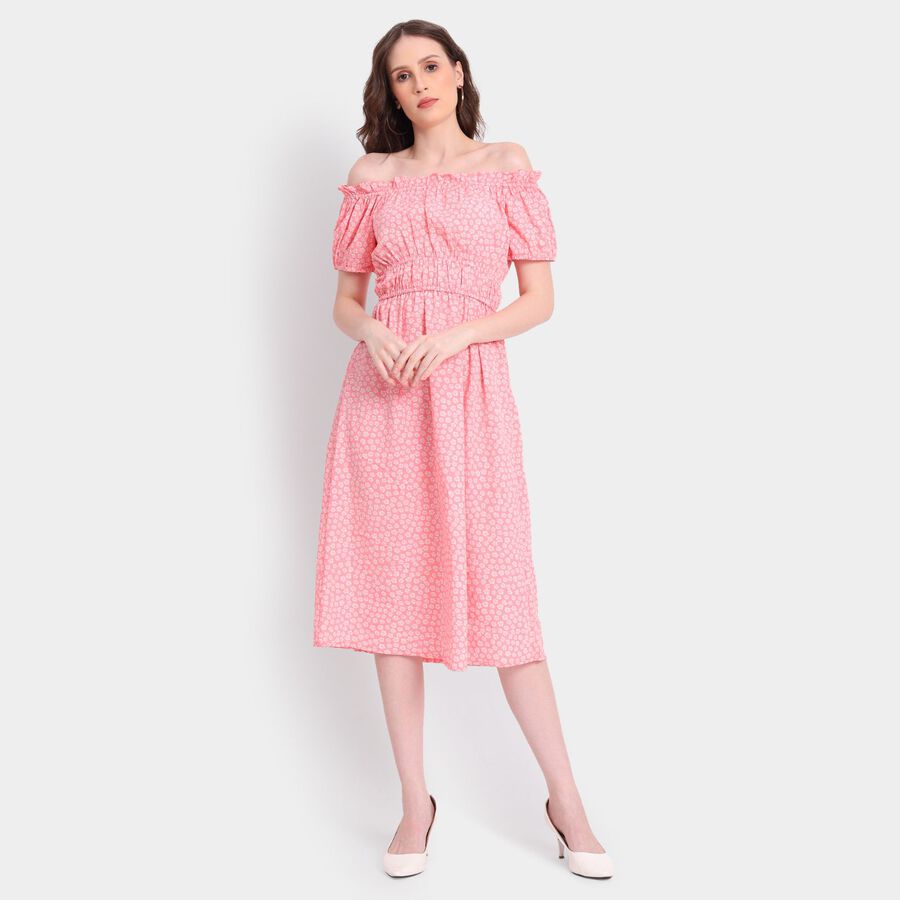 Ladies' Dress, पीच, large image number null