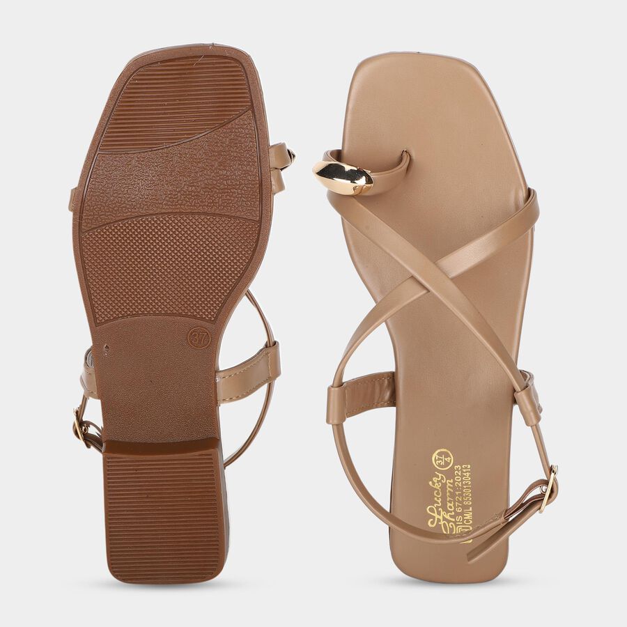 Ladies' Sandal, Beige, large