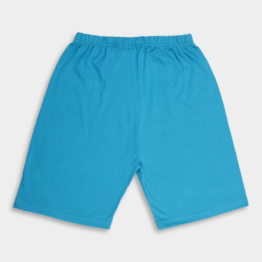 Boys Solid Bermuda, Mid Blue, large image number null