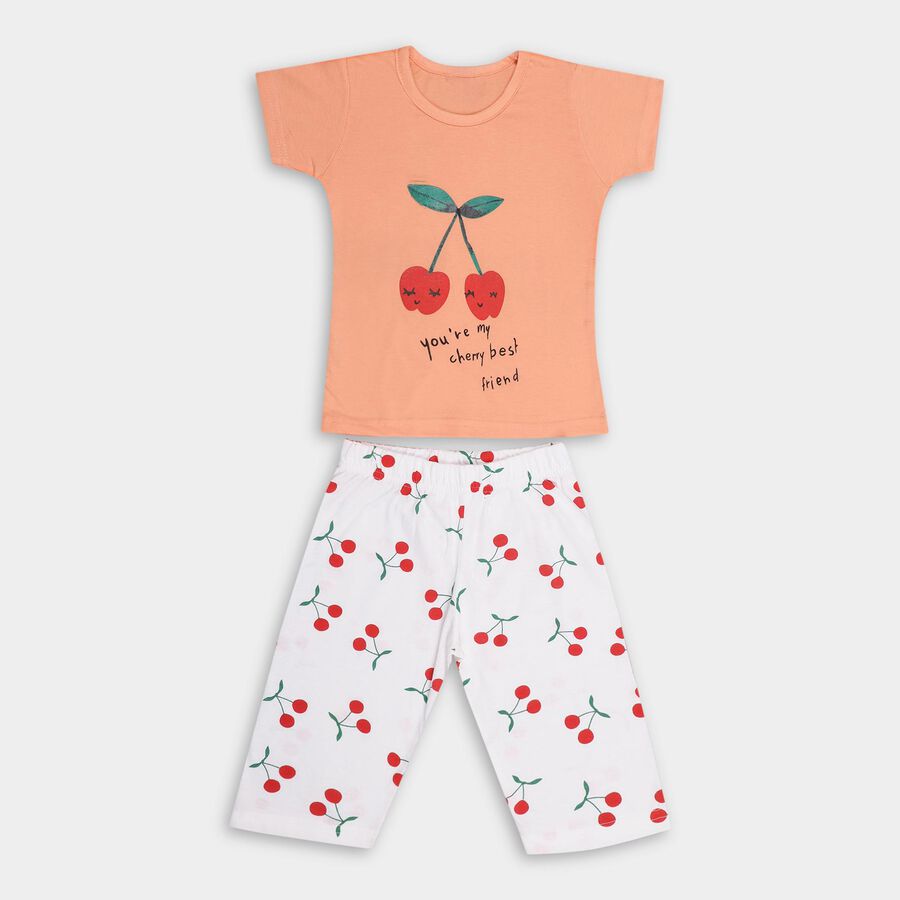 Girls' Capri Set , Light Pink, large image number null