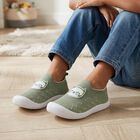 Boys' Green Slip-On Casual Sneakers, हरा, small