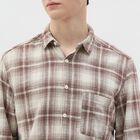 Men's Muted Brown Cotton Classic Casual Shirt, भूरा, small image number null