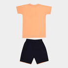 Boys Cotton Baba Suit, Orange, small image number null