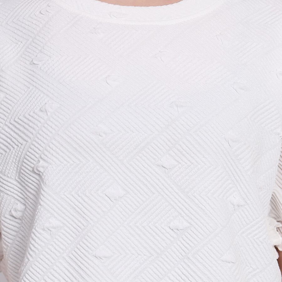 Ladies'  Crop  Top, White, large image number null