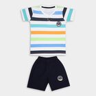 Boys' 100% Cotton Knit Baba Suit, सफ़ेद, small image number null