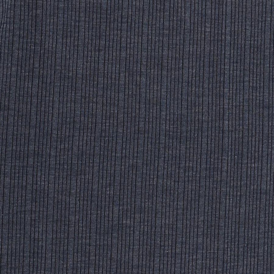 Girls Dark Navy Blue Round Neck Thermal Upper, मिश्रित नीला, large image number null