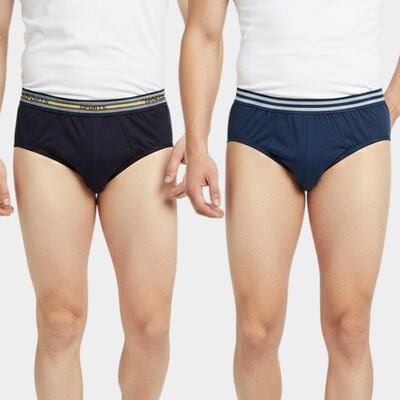 Boys' Teal Blue Regular Fit Cotton Printed Briefs