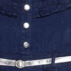 Girls' Frock, गहरा नीला, small image number null