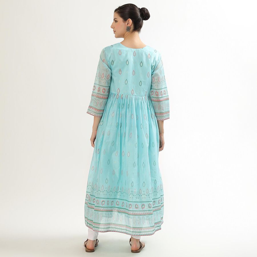 Ladies' Kurta , एक्वा, large image number null