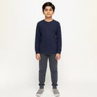 Boys' Thermal Lower, मिश्रित नीला, small image number null